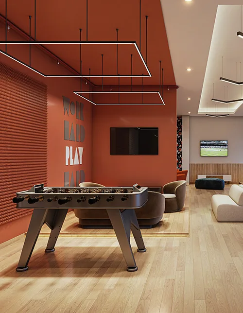 Indoor games room at Kalpataru Blossoms